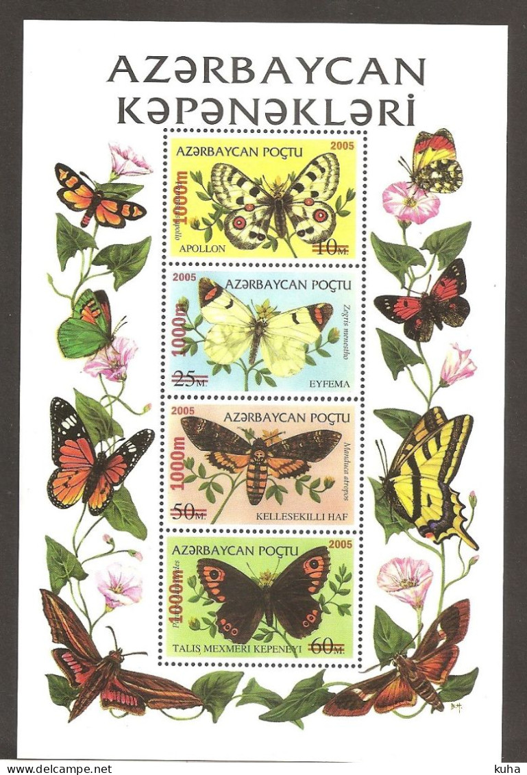 Butterflies Azebajan MNH - Vlinders