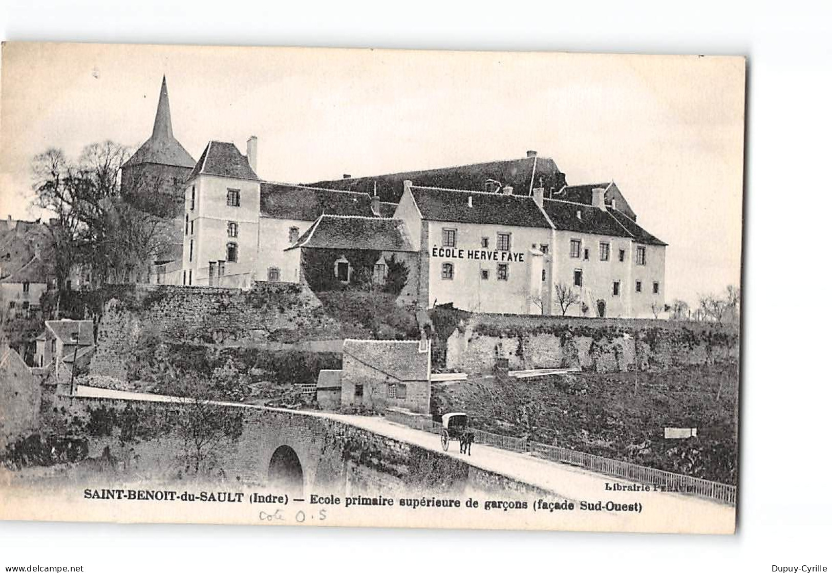 SAINT BENOIT DU SAULT - Ecole Primaire Supérieure De Garçons - Très Bon état - Otros & Sin Clasificación