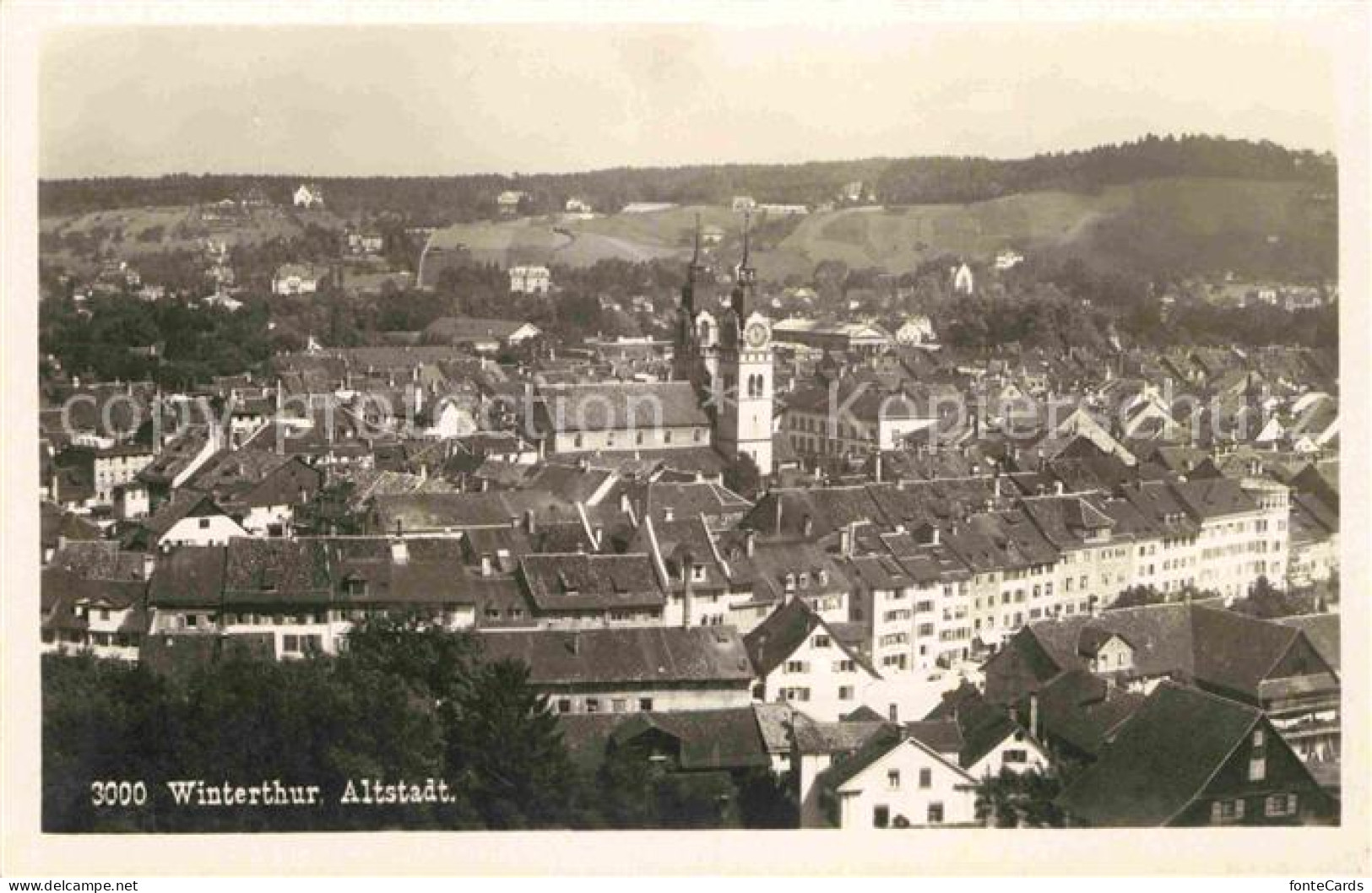 12707477 Winterthur ZH Fliegeraufnahme Altstadt Winterthur - Andere & Zonder Classificatie