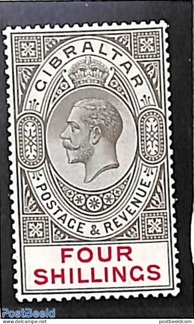 Gibraltar 1921 4sh, Stamp Out Of Set, Unused (hinged) - Gibilterra