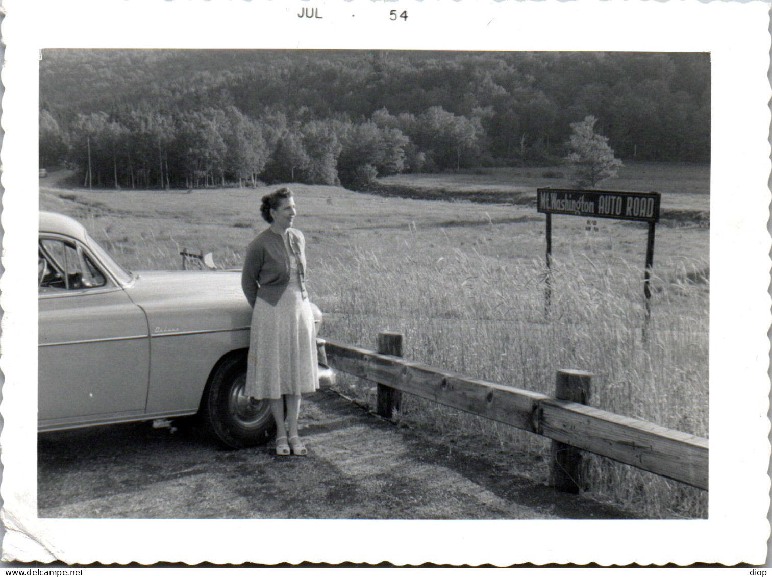 Photographie Photo Vintage Snapshot Amateur Automobile Voiture Auto Femme - Automobile