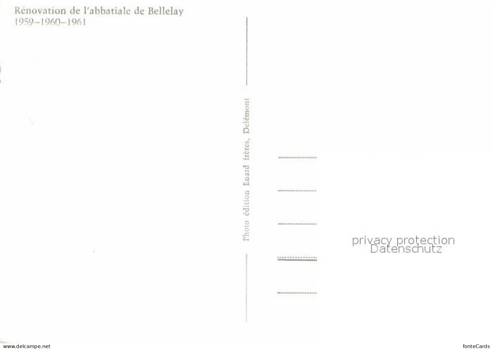 12705349 Bellelay Renovation De L'abbatiale Abtei Innenansicht Bellelay - Other & Unclassified