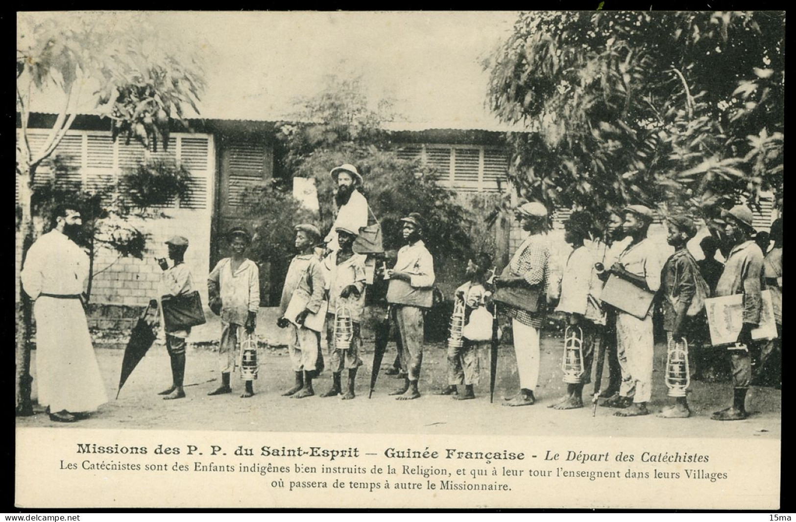 Guinée Française Missions Des PP Du Saint Esprit Le Départ Des Catéchistes - Guinée