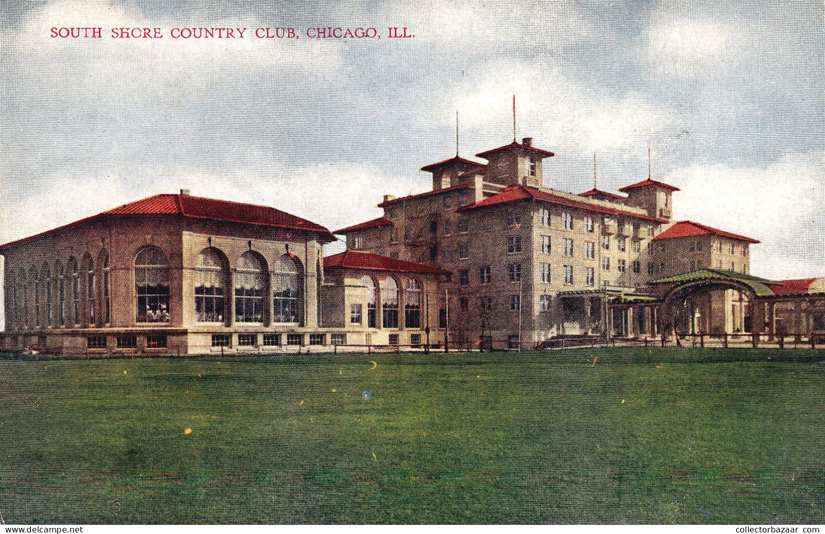 United States  Chicago South Shore Country Club Real Photo Vintage Postcard - Chicago