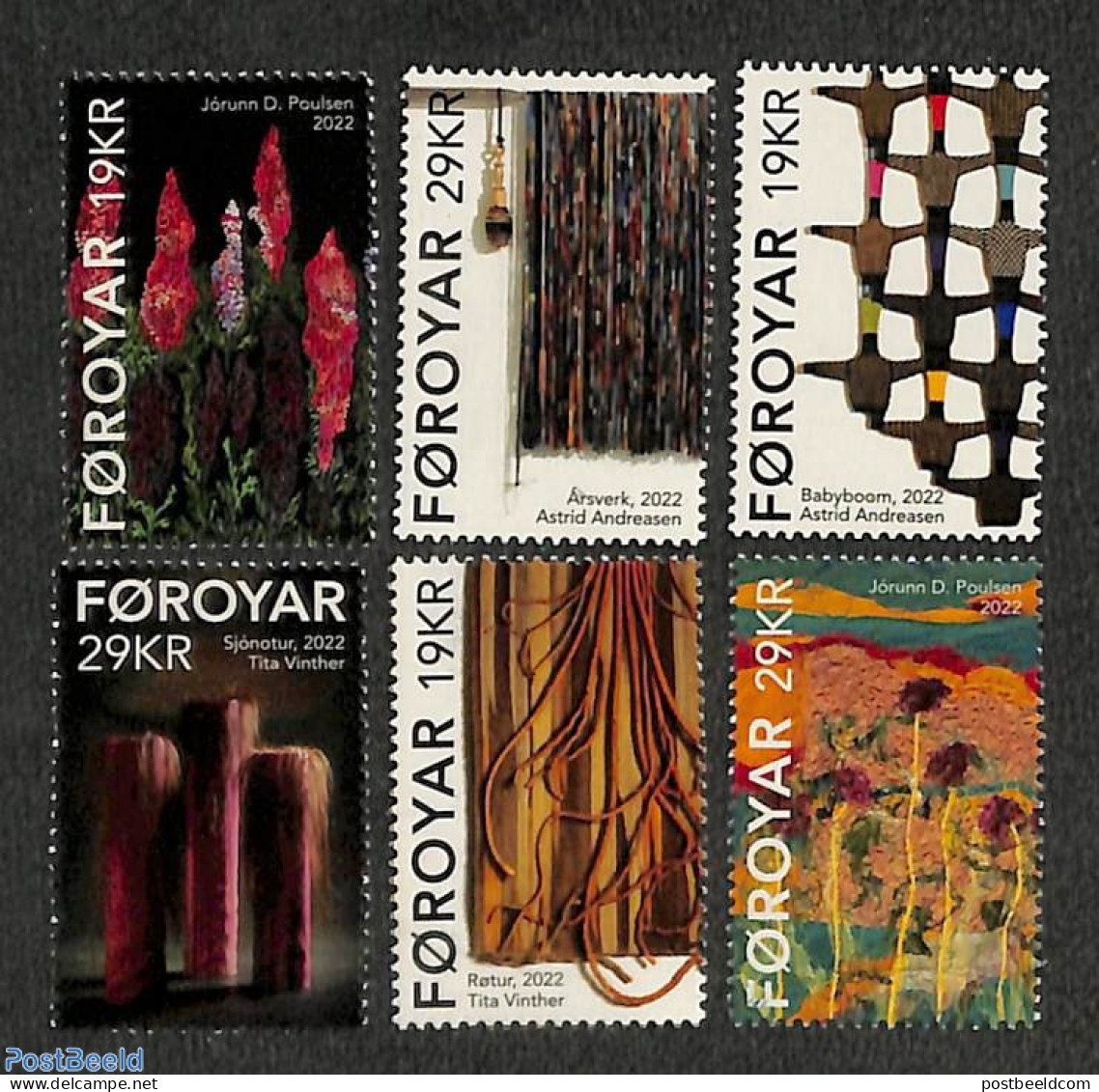 Faroe Islands 2022 Organic Art 6v M/s, Mint NH - Other & Unclassified