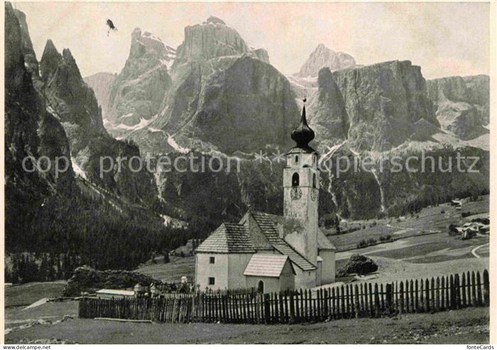 12693097 Sella Colfuschg Kirchenpartie  Sella - Andere & Zonder Classificatie