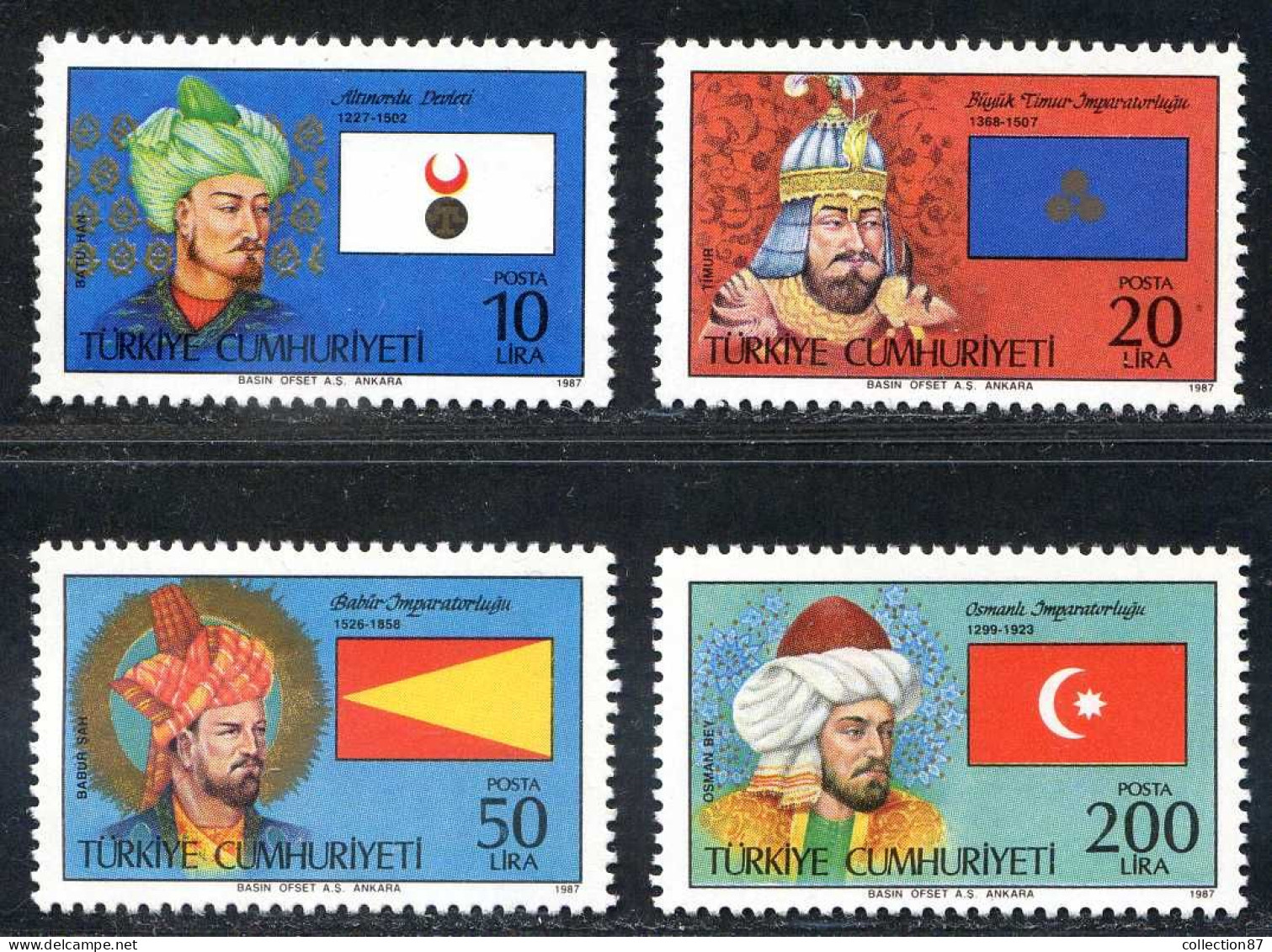 REF093 > TURQUIE < Yv N° 2540 à 2543 * * -  MNH * * -- Turkey -- Etats Turcs - Ungebraucht