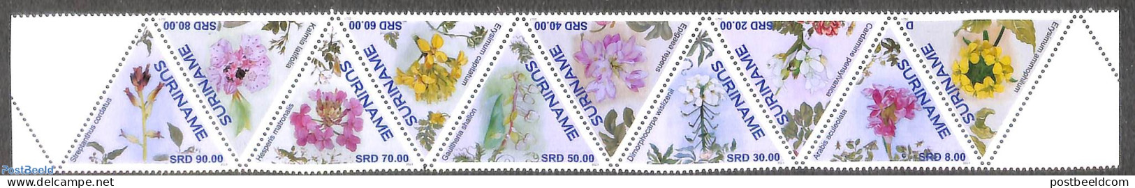 Suriname, Republic 2023 Flowers 10v, Mint NH, Nature - Flowers & Plants - Surinam