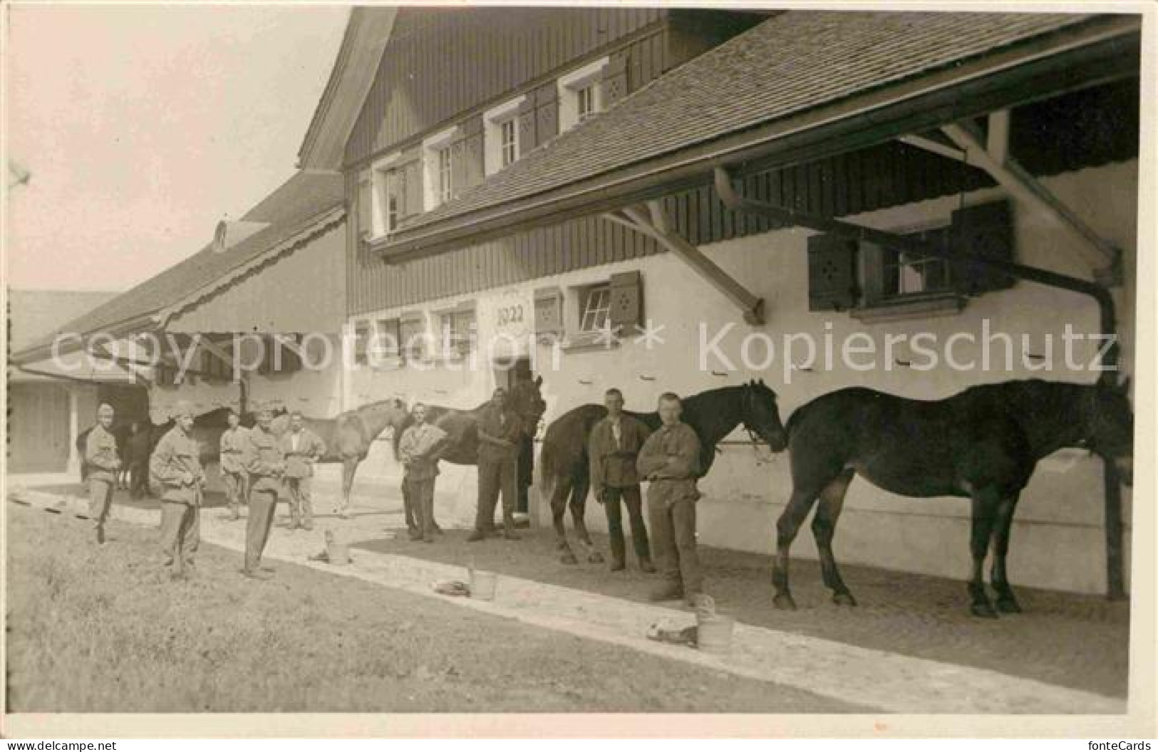 12687669 Teufen AR Pferde Soldaten Teufen AR - Other & Unclassified