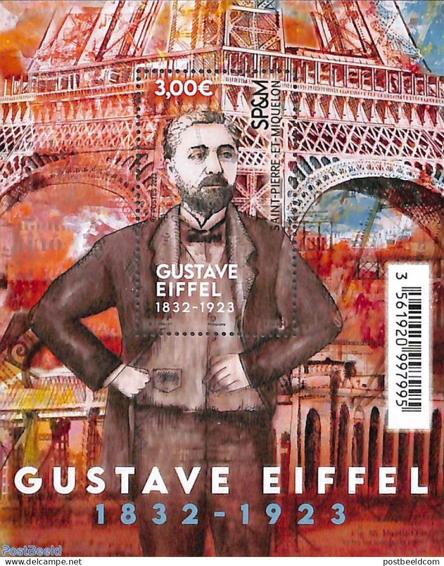 Saint Pierre And Miquelon 2023 Gustave Eiffel S/s, Mint NH - Sonstige & Ohne Zuordnung