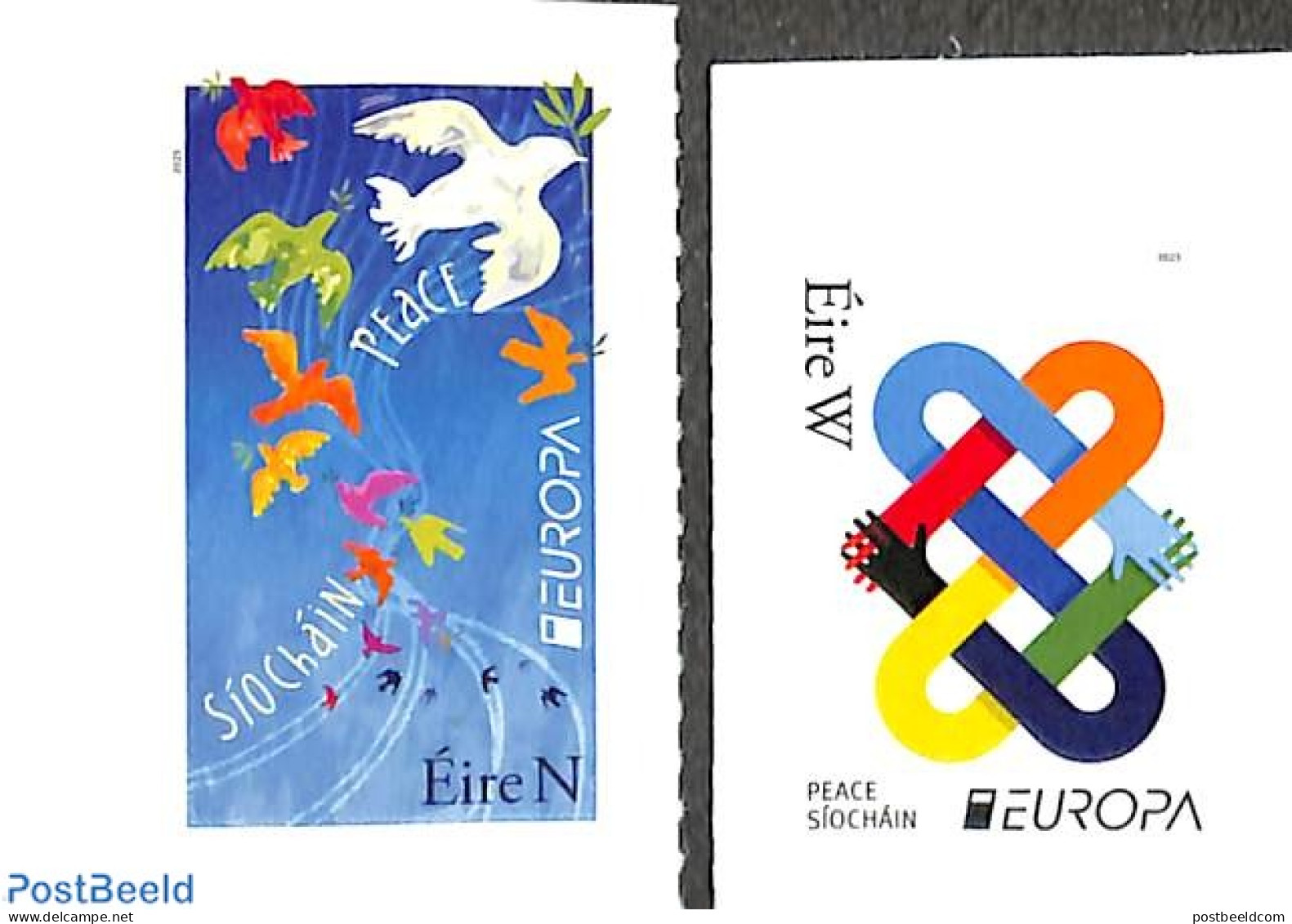 Ireland 2023 Europa, Peace 2v S-a, Mint NH, History - Various - Europa (cept) - Peace - Joint Issues - Ungebraucht