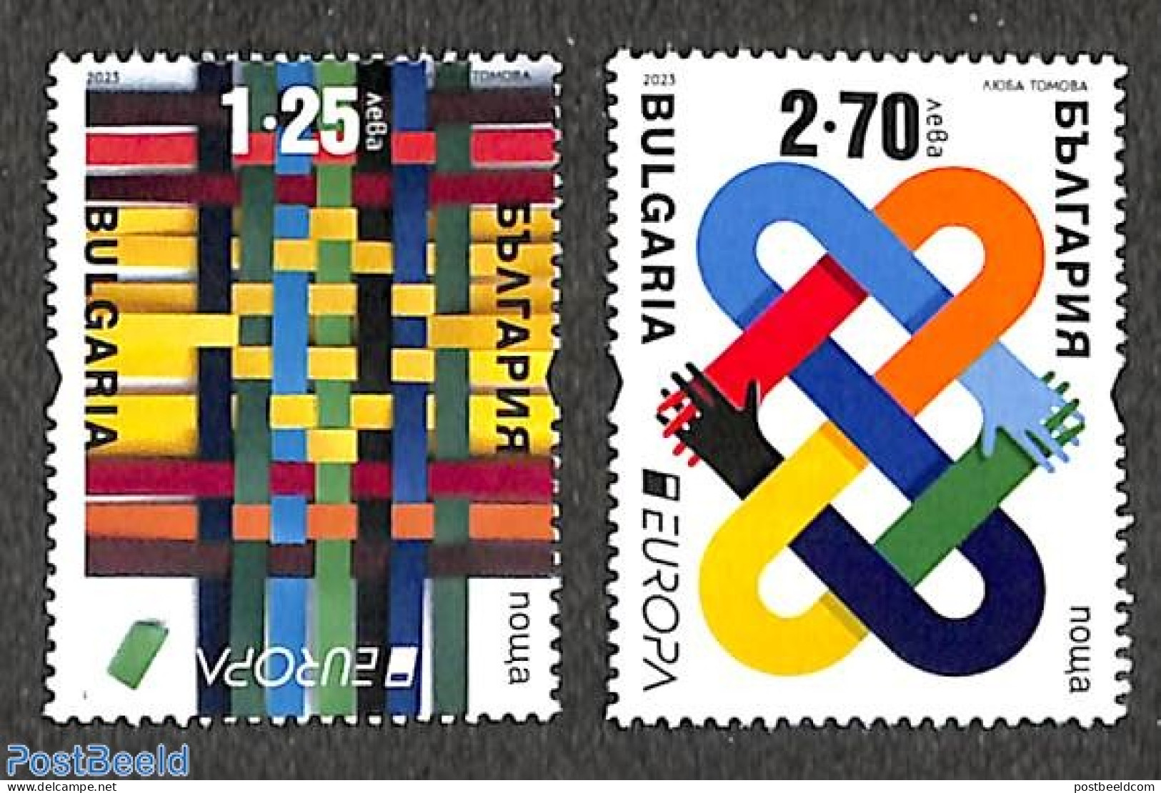Bulgaria 2023 Europa, Peace 2v (from Booklet, Mint NH, History - Various - Europa (cept) - Peace - Joint Issues - Ungebraucht