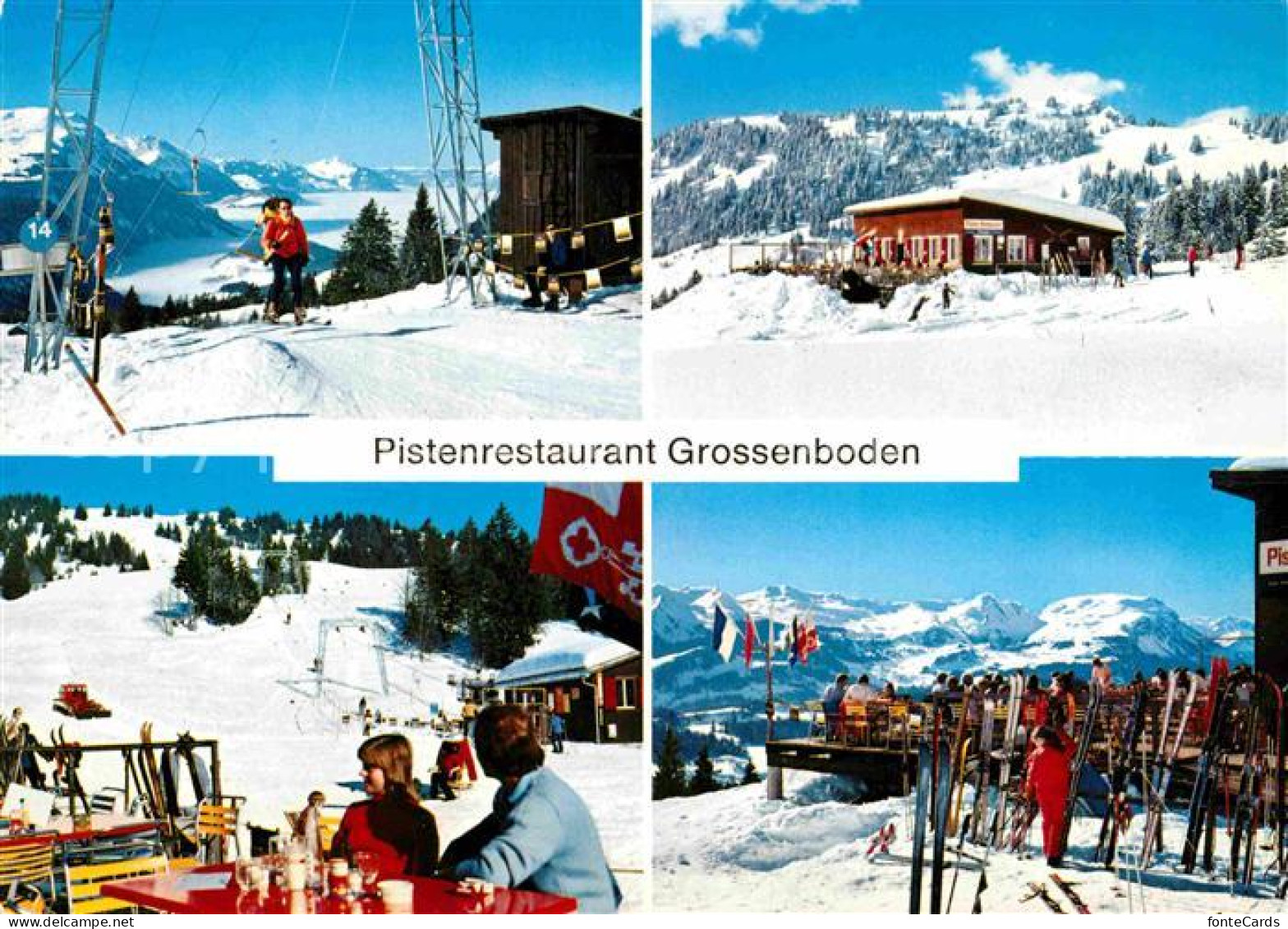 12687069 Rickenbach SZ Pisten-Restaurant Grossenboden Ski Sesselbahn  Rickenbach - Autres & Non Classés