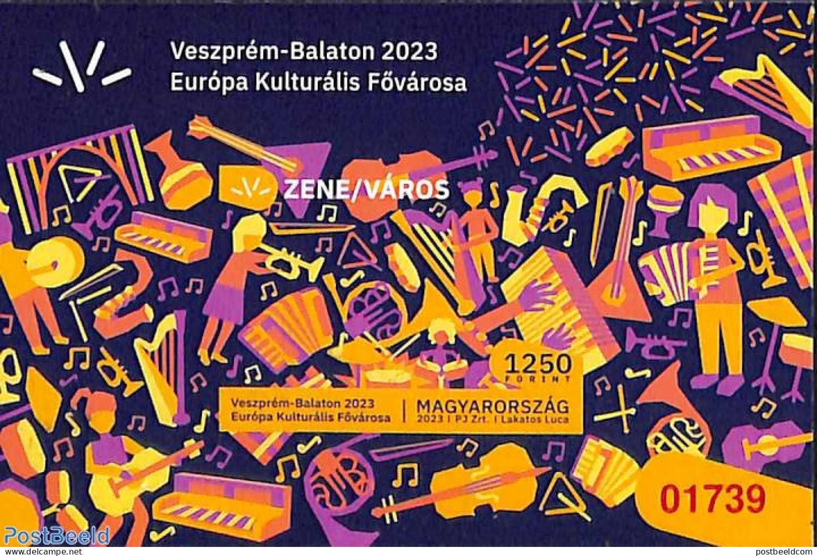 Hungary 2023 Veszprém, European Cultural Capital S/s, Imperforated, Red Number, Mint NH, History - Performance Art - .. - Nuovi