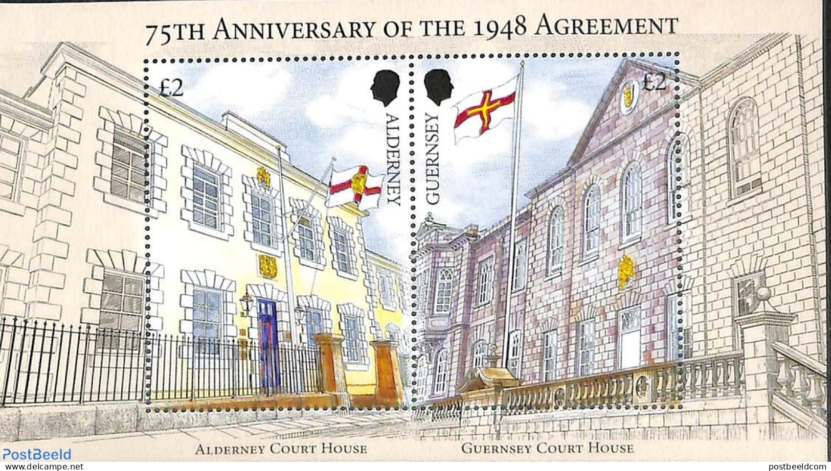 Alderney 2023 1948 Agreement S/s, Mint NH - Alderney