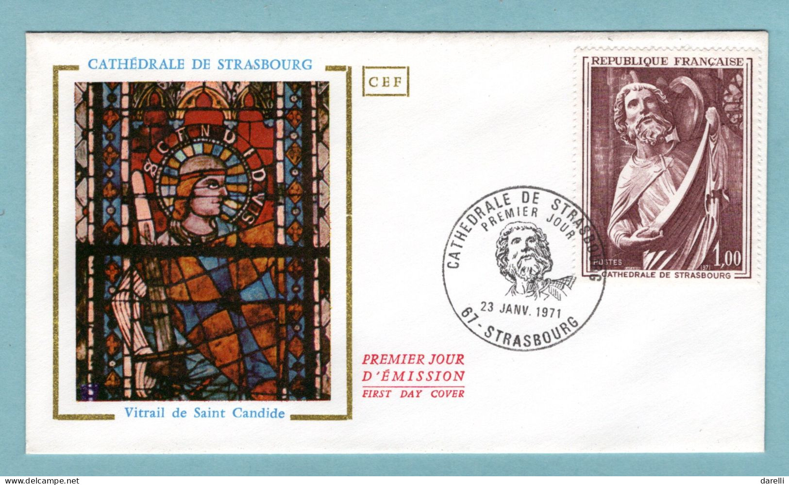 FDC France 1971 - Cathédrale De Strasbourg YT 1654 - 67 Strasbourg - 1970-1979