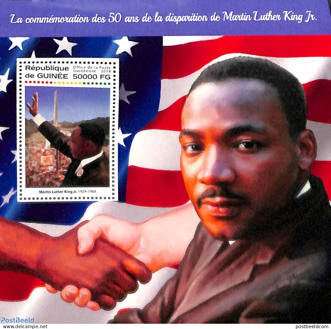 Guinea, Republic 2018 Martin Luther King S/s, Mint NH, Religion - Religion - Andere & Zonder Classificatie