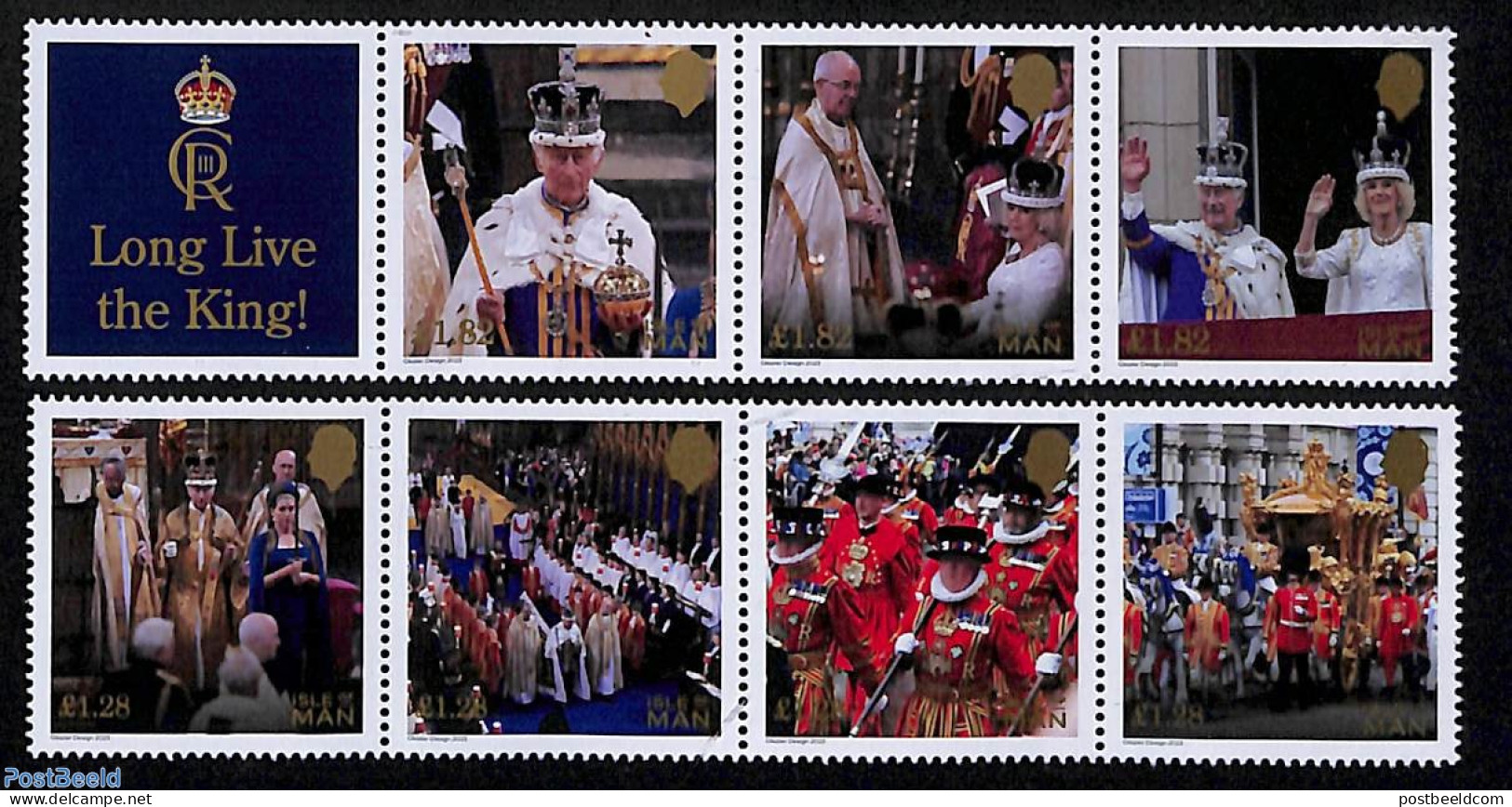 Isle Of Man 2023 Long Live The King 7v, Mint NH, History - Kings & Queens (Royalty) - Familias Reales