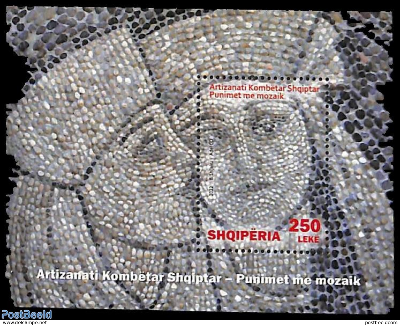 Albania 2022 Mosaics S/s, Mint NH, Art - Mosaics - Albanië