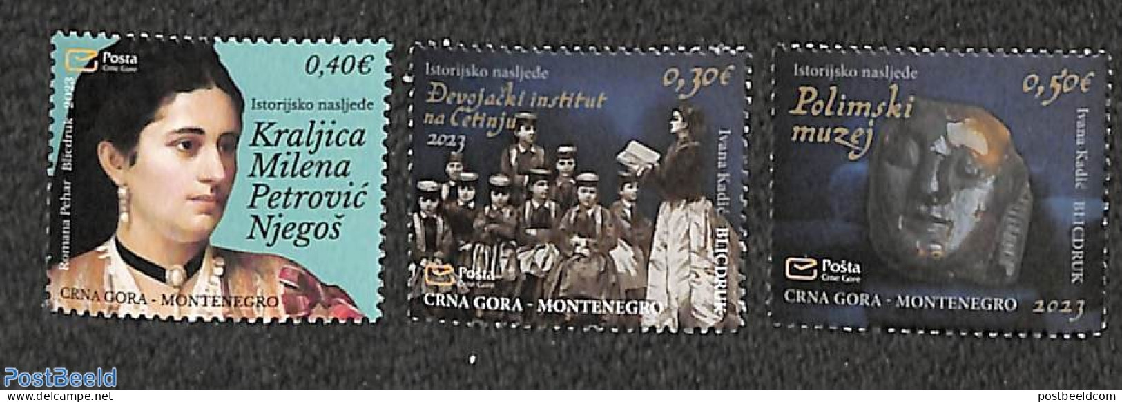 Montenegro 2024 Historical Heritage 3v, Mint NH - Montenegro