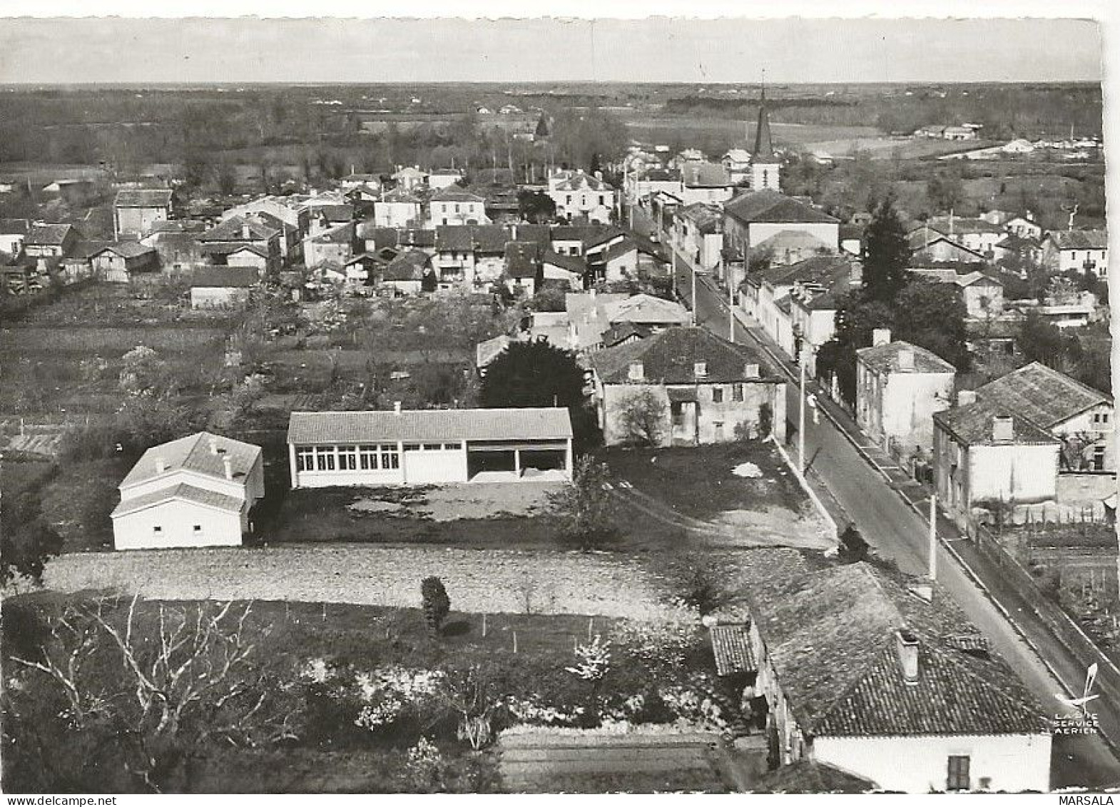 CPSM  Cazeres Sur Adour Vue Générale - Autres & Non Classés