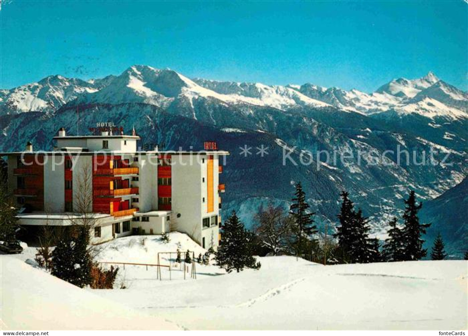 12682229 Les Pins Montana Hotel Restaurant Mont Paisible Crans-Montana - Sonstige & Ohne Zuordnung