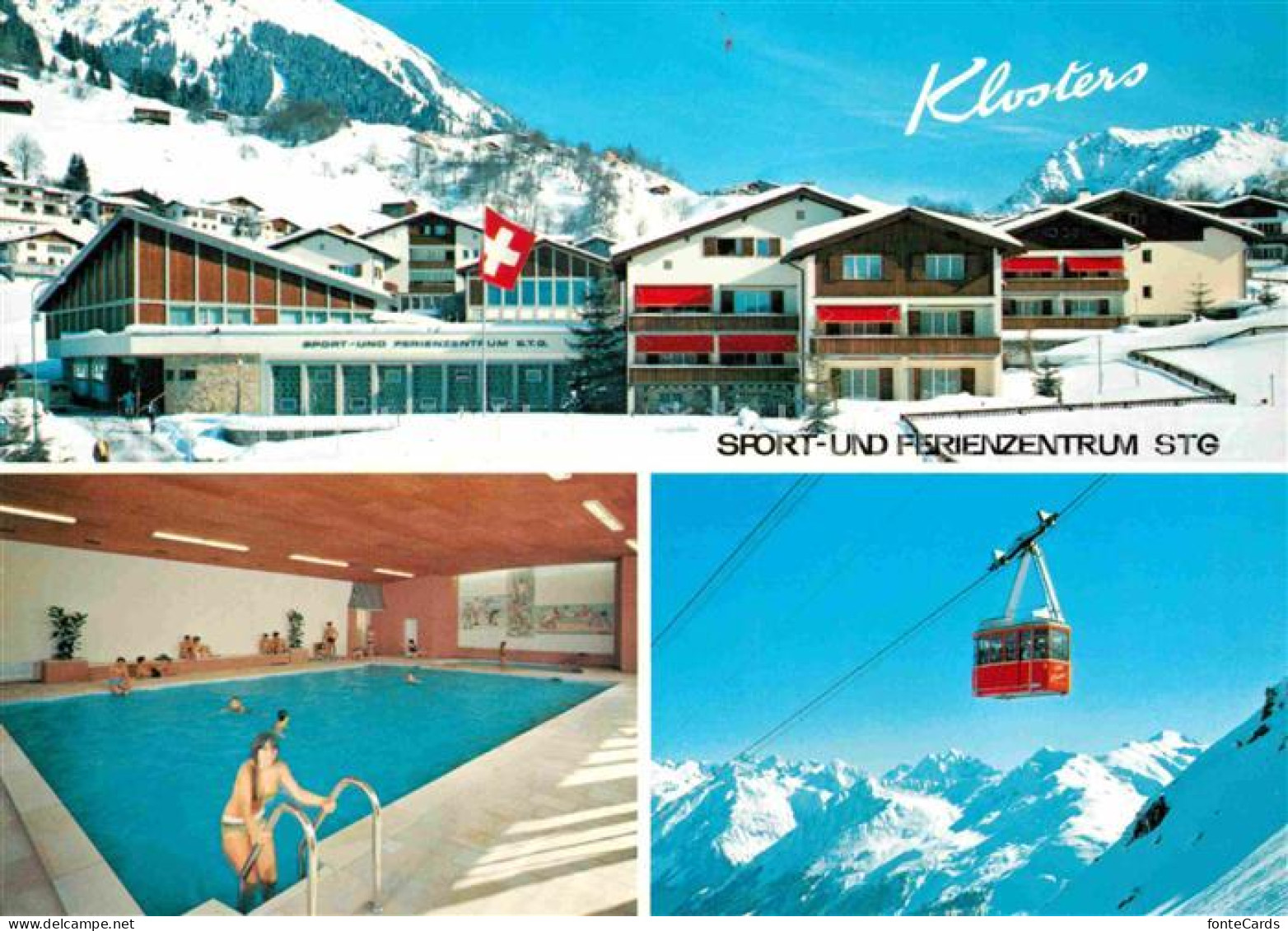 12682179 Klosters Dorf Sport-und Ferienzentrum Hallenbad Seilbahn Klosters Dorf - Autres & Non Classés
