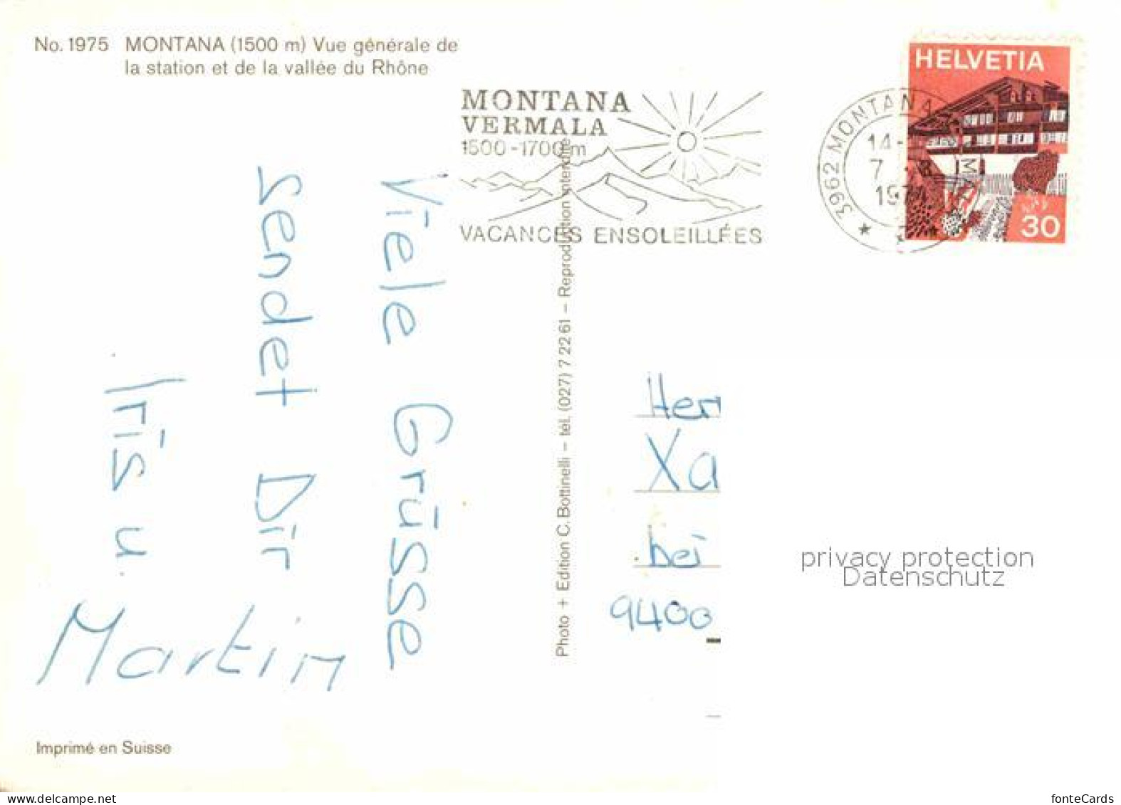 12682157 Montana VS Fliegeraufnahme Montana - Autres & Non Classés