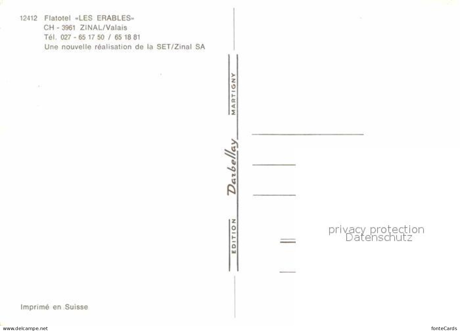 12681989 Zinal VS Flatotel Les Erables Zinal VS - Autres & Non Classés