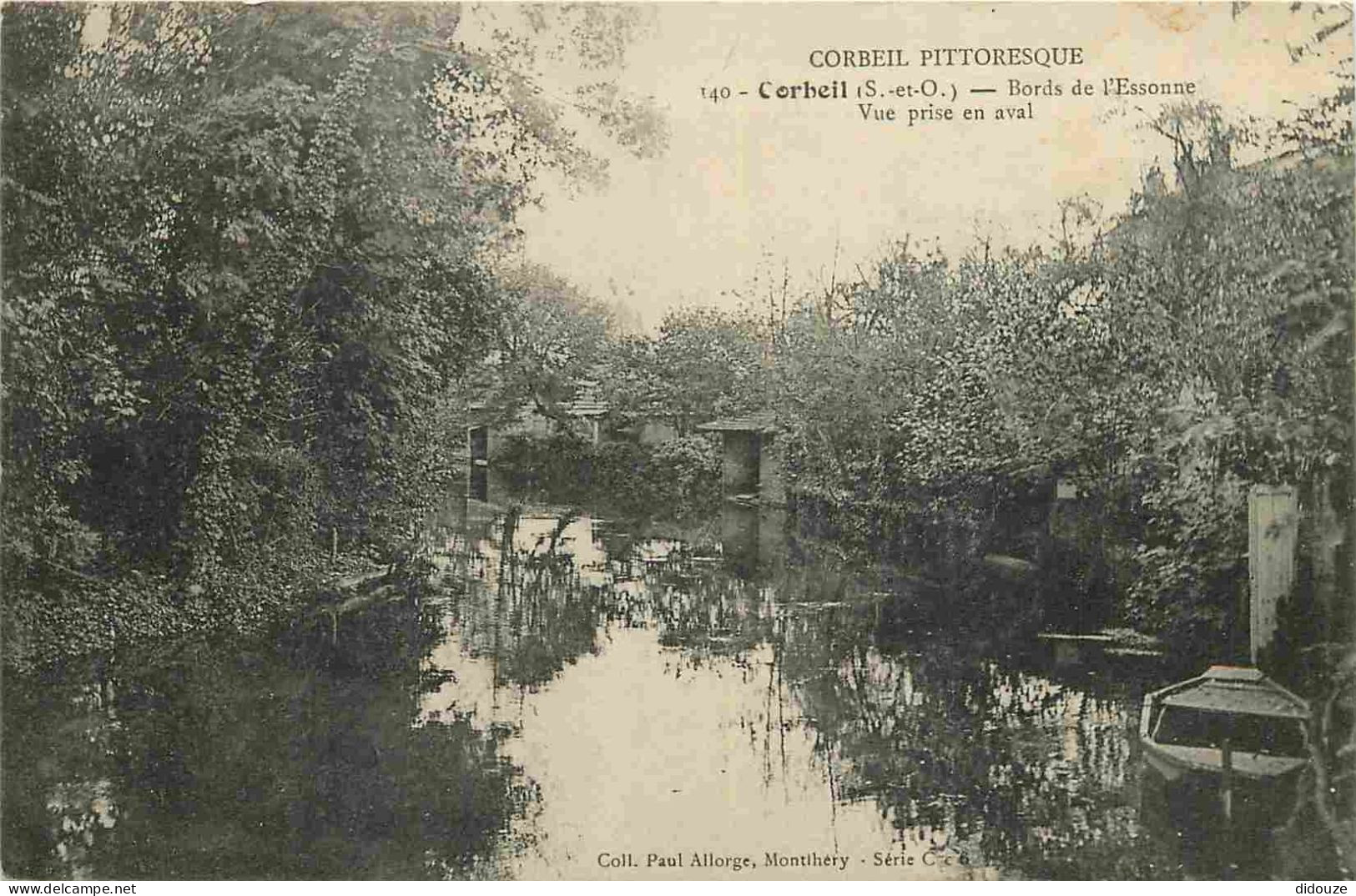 91 - Corbeil Essonnes - Bords De L'Essonne - Vue Prise En Aval - CPA - Voir Scans Recto-Verso - Corbeil Essonnes