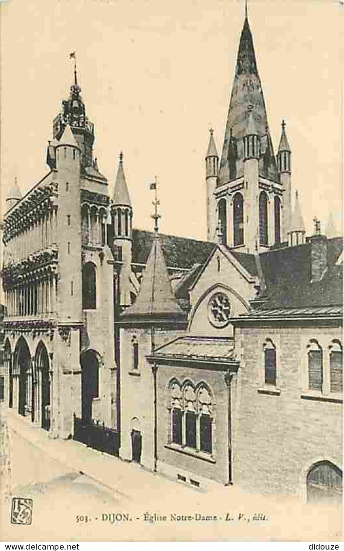 21 - Dijon - Eglise Notre Dame - Correspondance - Voyagée En 1925 - CPA - Voir Scans Recto-Verso - Dijon