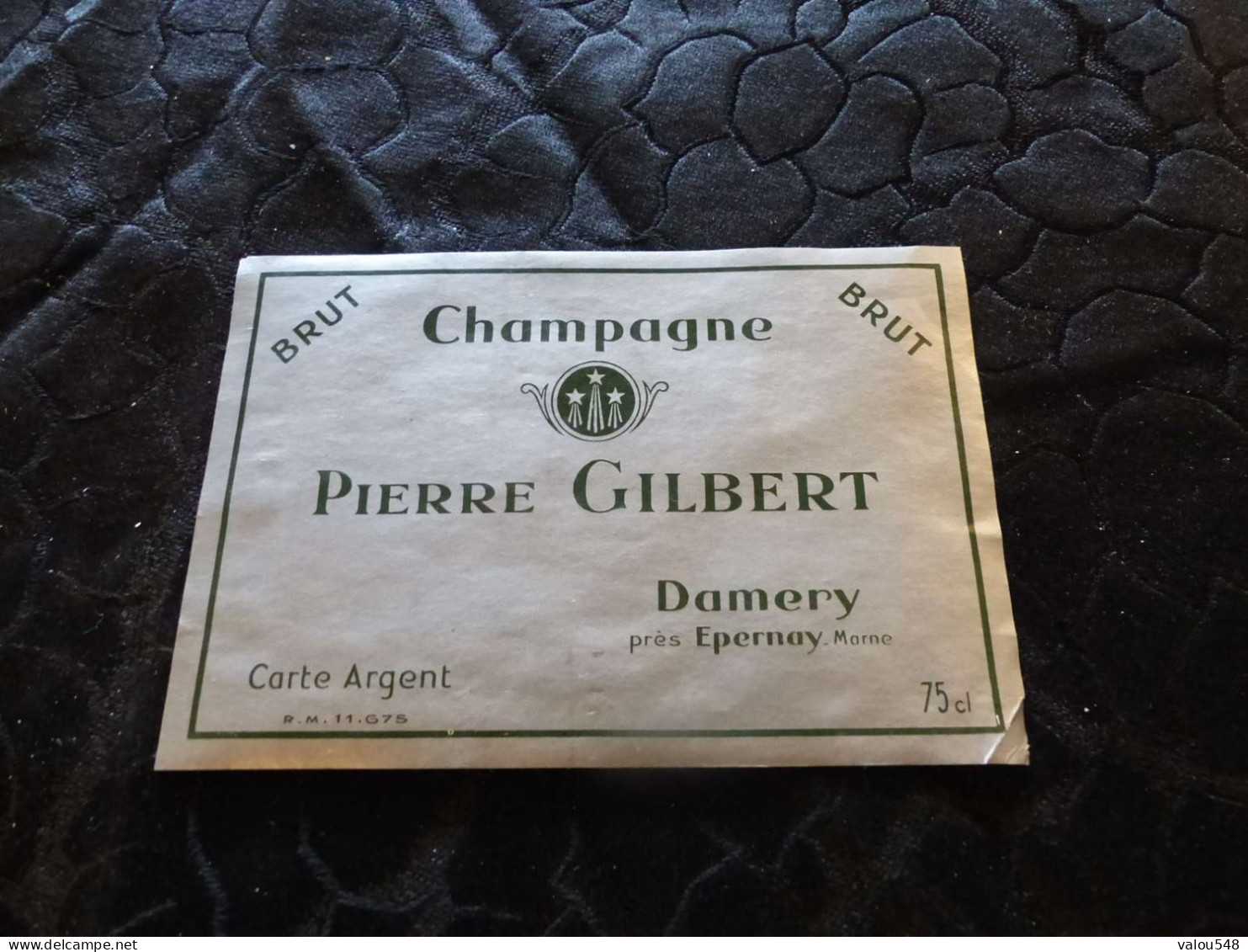 E-3 , Etiquette, Champagne Pierre Gilbert, Damery, Près Epernay - Champan