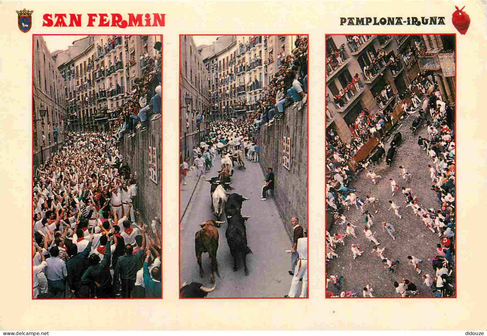 Espagne - Espana - Navarra - Pamplona - Multivues - Sanfermines - San Fermin - CPM - Voir Scans Recto-Verso - Navarra (Pamplona)