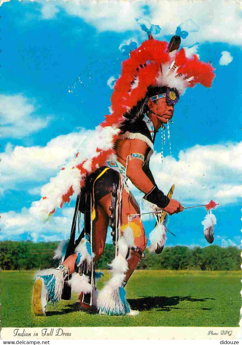 Indiens - Indian In Full Dress - War Dance - Danse De Guerre - CPM - Etat Froissures Visibles - Voir Scans Recto-Verso - Native Americans
