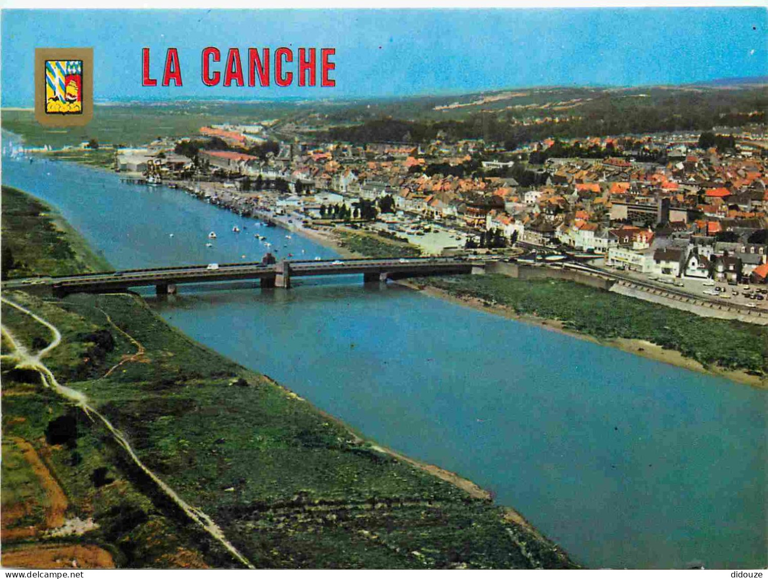 62 - Etaples Sur Mer - La Canche Avec Le Pont Et Le Port D'Etaples - Vue Aérienne - CPM - Voir Scans Recto-Verso - Etaples