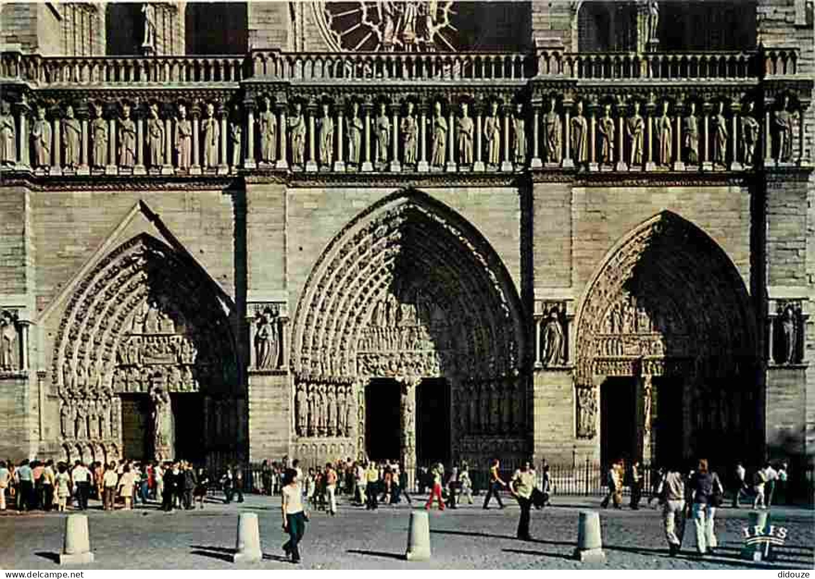 75 - Paris - Cathédrale Notre Dame - Façade - Les Trois Portails  De La Vierge  Du Jugement Dernier Et De Sainte-Anne -  - Notre Dame De Paris