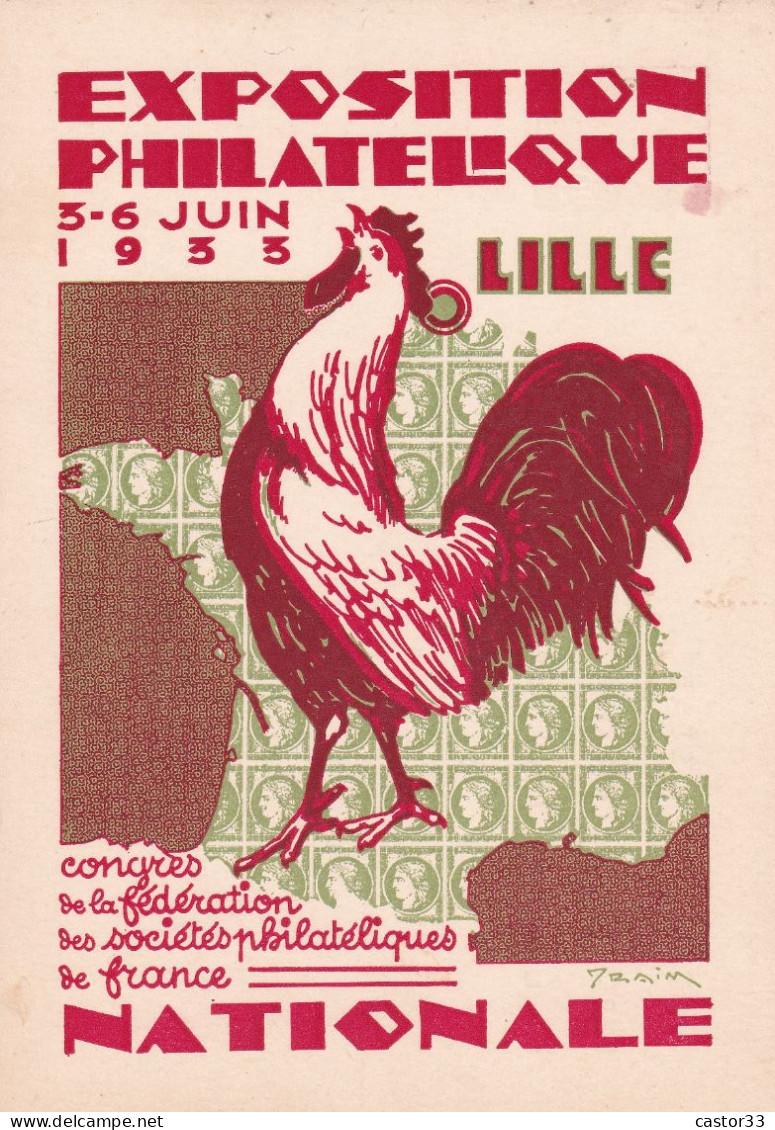 Exposition Philatélique Nationale, Lille Juin 1933 - Other & Unclassified