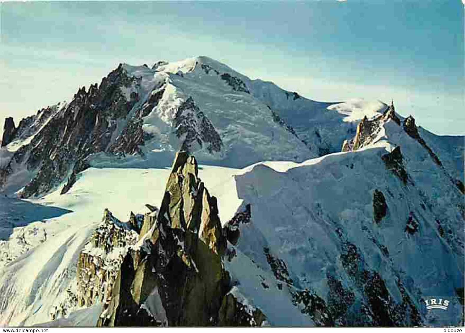 74 - Chamonix - Mont-Blanc - Traversée Midi - Plan - Le Mont-Blanc - Aiguille Du Midi - Aiguille Du Plan - Vue Aérienne  - Chamonix-Mont-Blanc