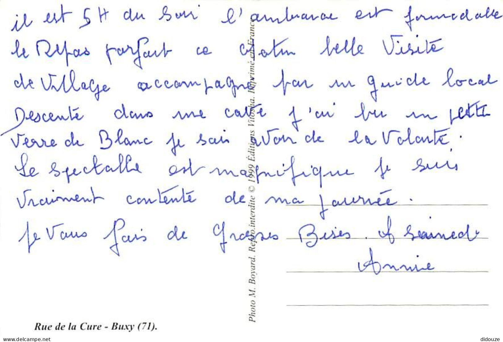 71 - Buxy - Rue De La Cure - CPM - Voir Scans Recto-Verso - Andere & Zonder Classificatie