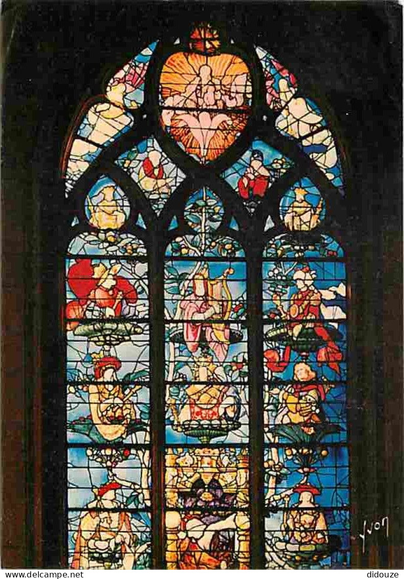 60 - Beauvais - L'Eglise Saint Etienne - L'arbre De Jessé - Vitrail D'Angrand Le Prince - Art - Vitraux Religieux - CPM  - Beauvais