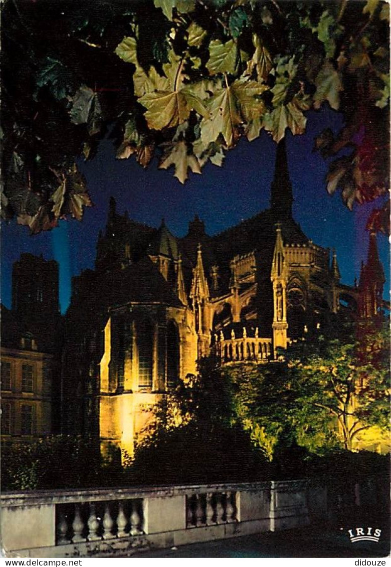 51 - Reims - Cathédrale Notre Dame - L'Abside De La Cathédrale Illuminée - Vue De Nuit - CPM - Carte Neuve - Voir Scans  - Reims