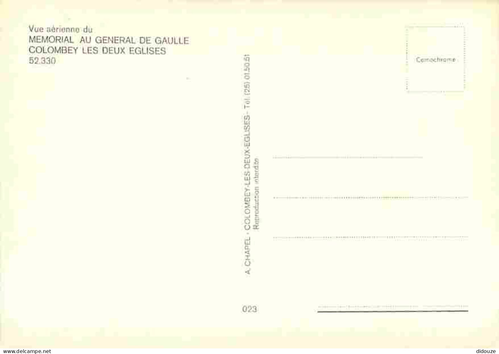 52 - Colombey Les Deux Eglises - Mémorial Du Général De Gaulle - Croix De Lorraine - Vue Aérienne - Carte Neuve - CPM -  - Colombey Les Deux Eglises