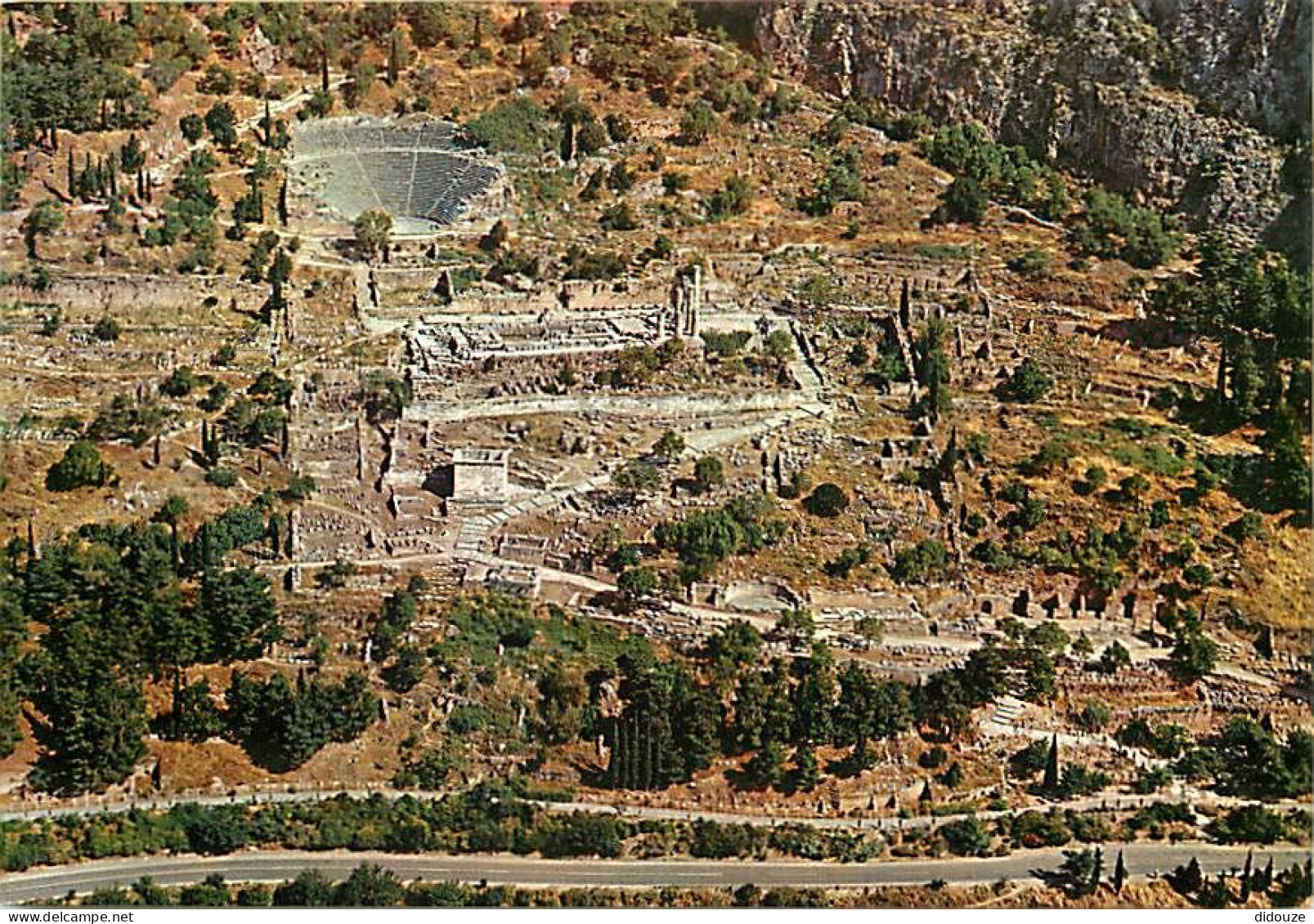 Grèce - Delphes - Delphi - Le Sanctuaire D'Apollon (Vue Aérienne) - Carte Neuve - CPM - Voir Scans Recto-Verso - Grèce