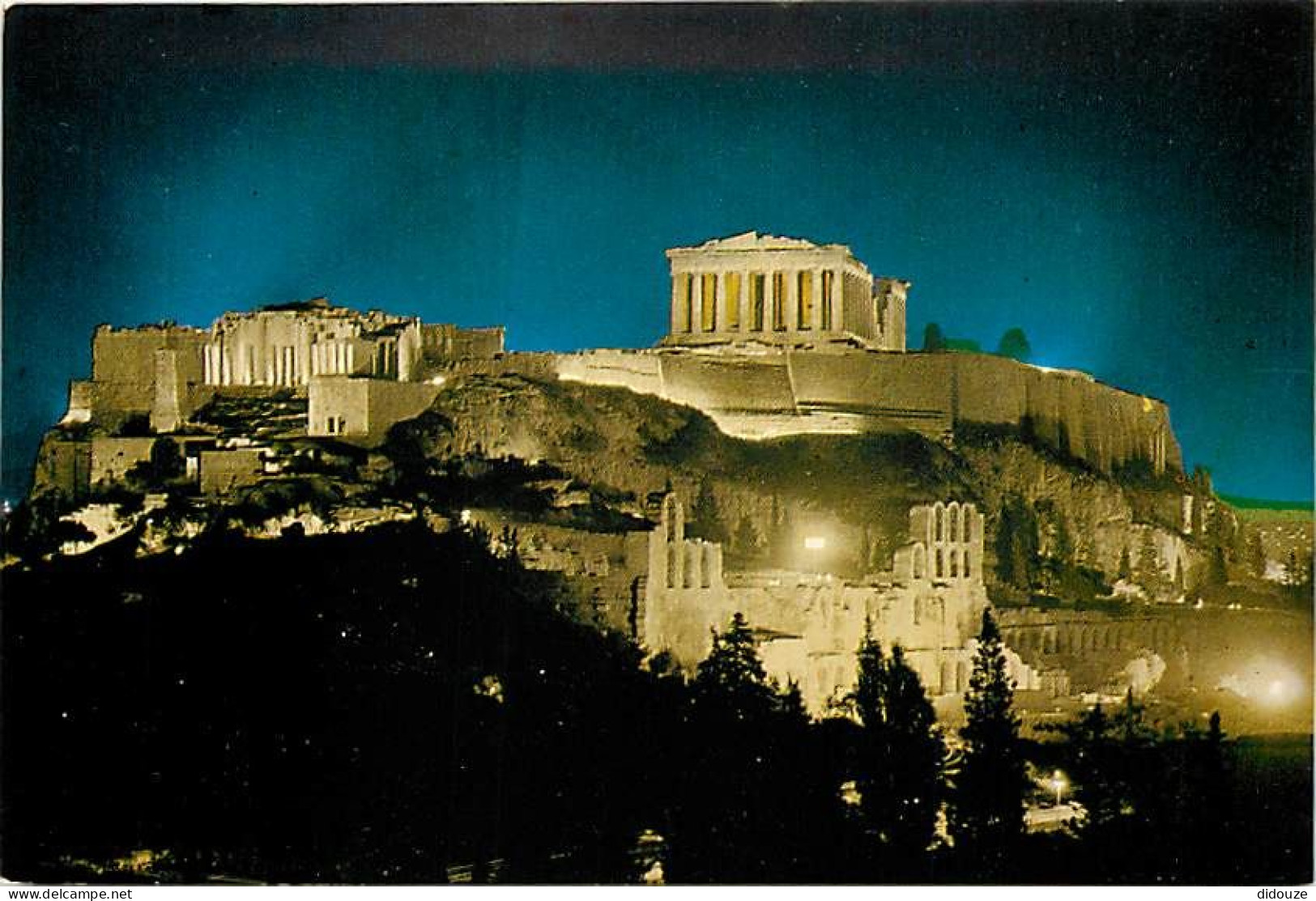 Grèce - Athènes - Athína - L'Acropole Illuminée - Vue De Nuit - Carte Neuve - CPM - Voir Scans Recto-Verso - Griechenland