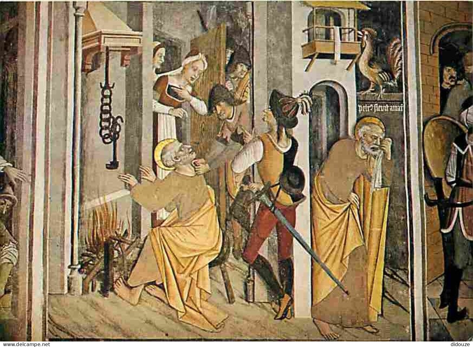 Art - Peinture Religieuse - La Brigue - Notre Dame Des Fontaines - Le Reniement De Saint Pierre - Baleison Et Canavesi - - Schilderijen, Gebrandschilderd Glas En Beeldjes