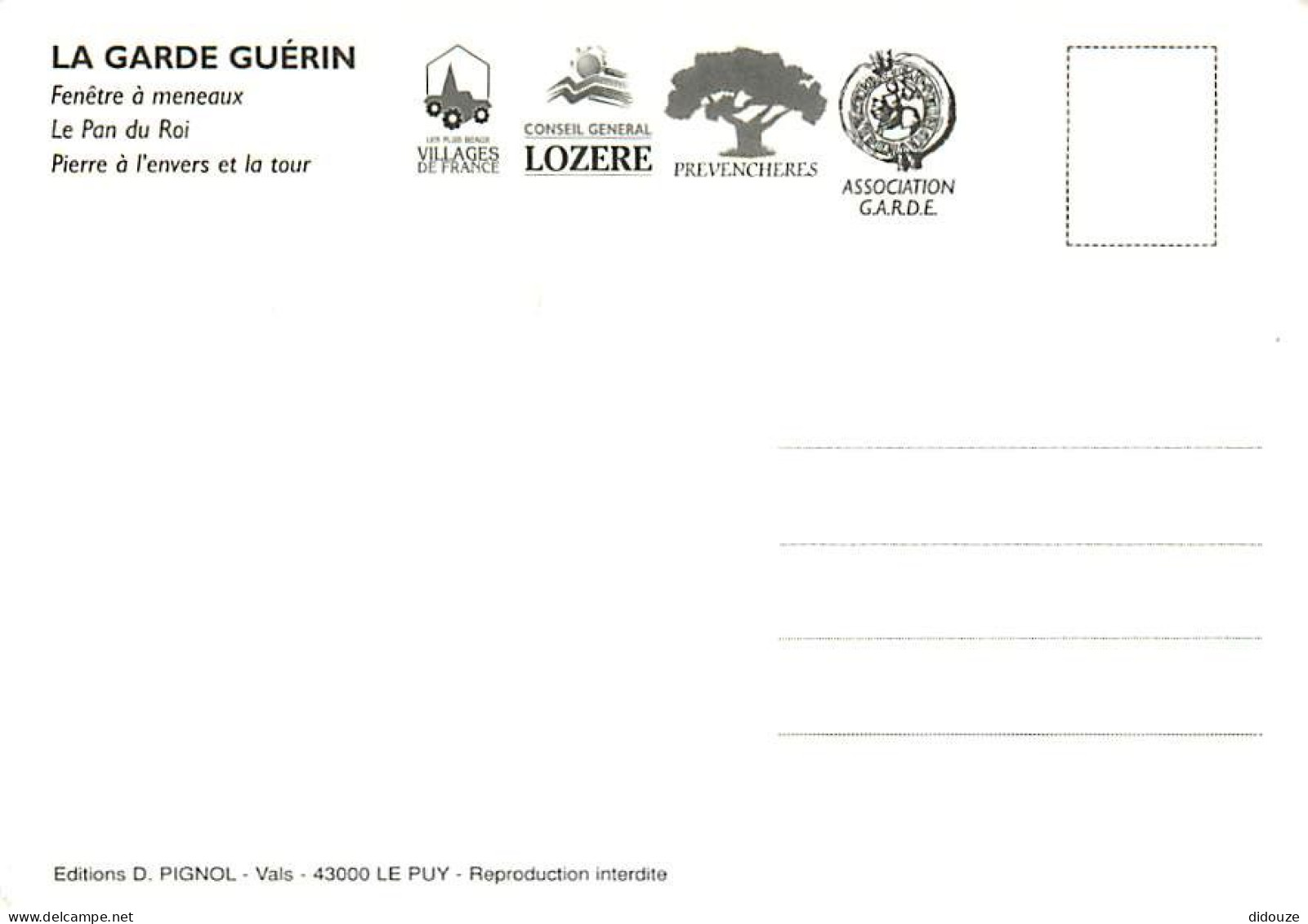 48 - La Garde Guérin - Multivues - Fenêtre à Meneaux - Le Pan Du Roi - Pierre à L'envers Et La Tour - CPM - Carte Neuve  - Andere & Zonder Classificatie