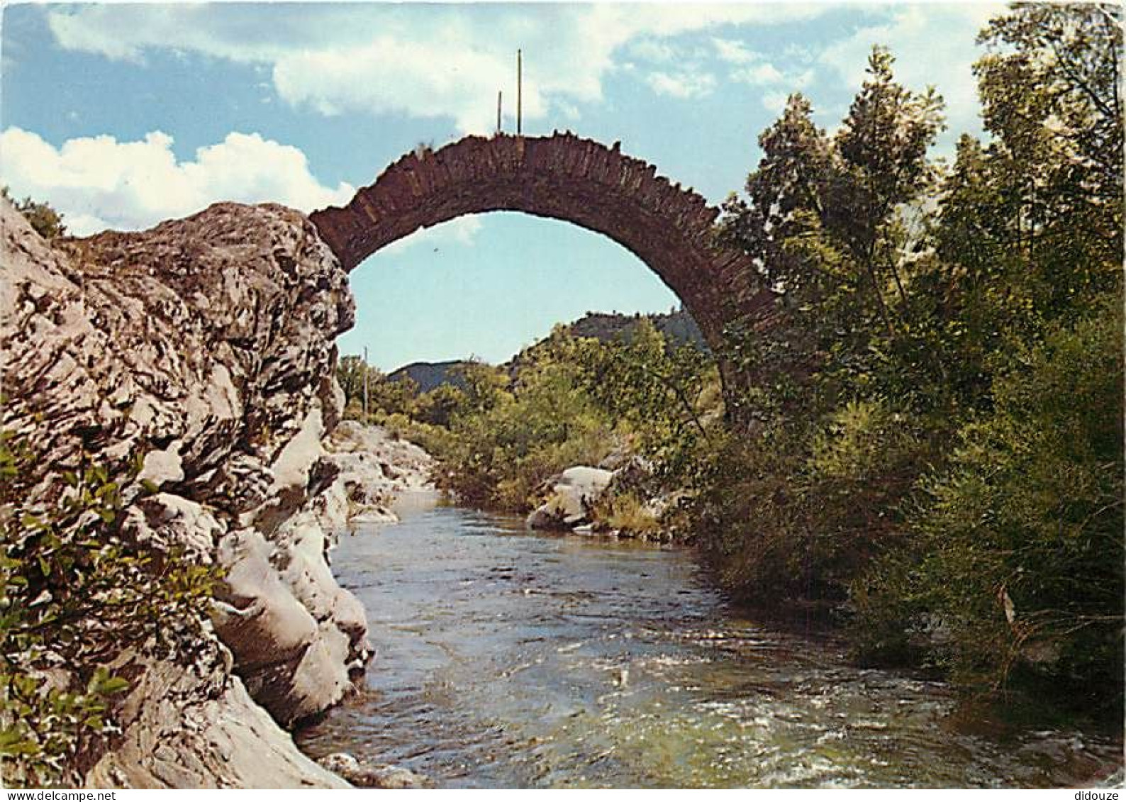 30 - Gard - Les Cévennes - Environs De Saint-Jean Du Gard - Le Pont Des Chèvres à L'Estrechure - Vieilles Pierres - CPM  - Autres & Non Classés