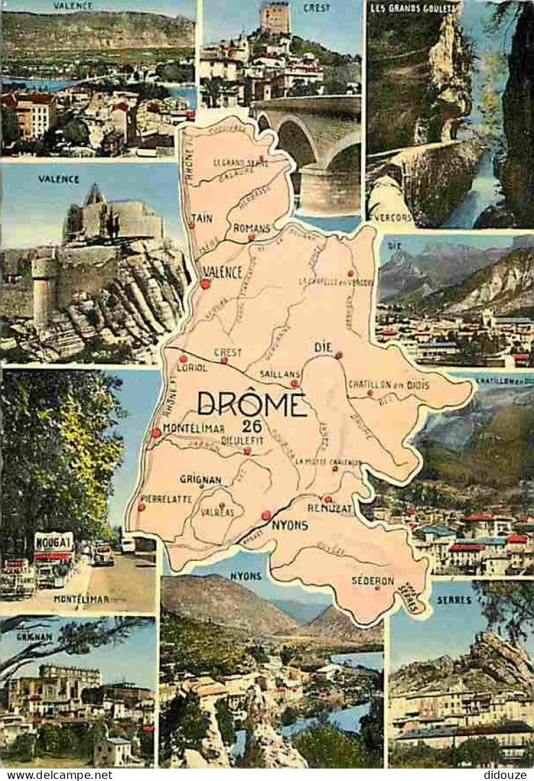 26 - Drome - Multivues - Carte Géographique - CPM - Voir Scans Recto-Verso - Sonstige & Ohne Zuordnung