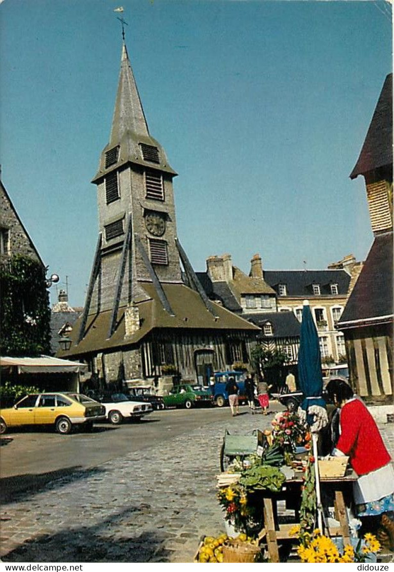 14 - Honfleur - Dans La Vieille Ville, Le Clocher De L'église Ainte-Catherine - Automobiles - Carte Neuve - CPM - Voir S - Honfleur