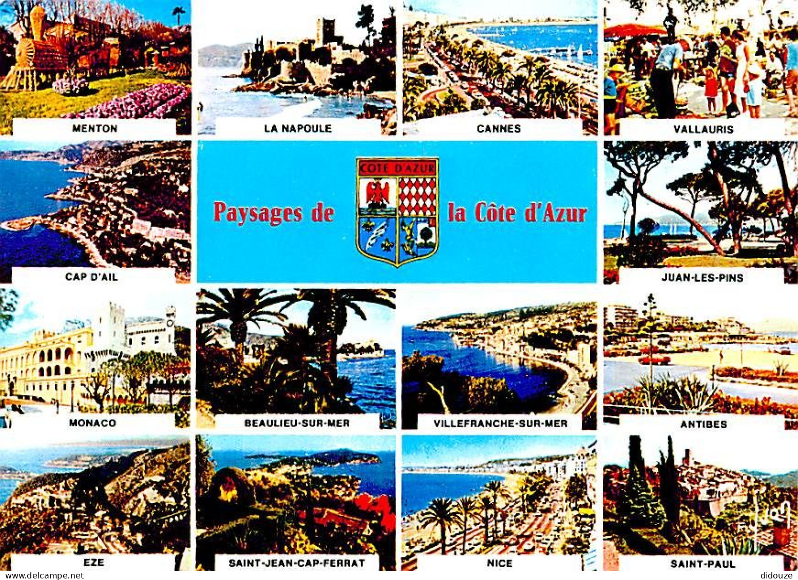 06 - Alpes Maritimes - La Cote D'Azur - Multivues - Blasons - CPM - Carte Neuve - Voir Scans Recto-Verso - Andere & Zonder Classificatie